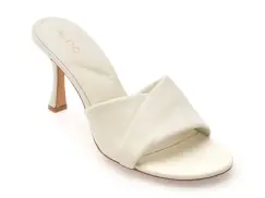 Papuci ALDO albi, LYHANNA 121, din piele naturala imagine