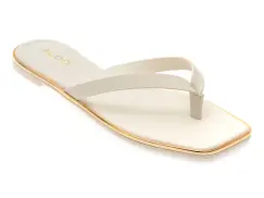 Papuci ALDO albi, THEAO 121, din piele naturala imagine