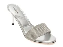 Papuci ALDO argintii, 13921958, din piele ecologica imagine