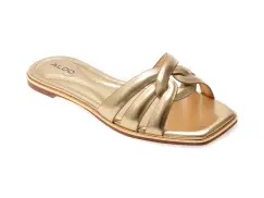 Papuci ALDO aurii, AUGUSTYA 710, din piele ecologica imagine
