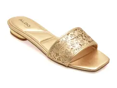 Papuci ALDO aurii, BRILLIANCE 711, din piele ecologica imagine