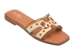 Papuci ALDO bej, ITSANDAL 101, din material textil imagine