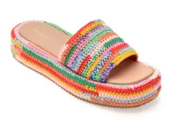 Papuci ALDO multicolor, BOHEMINA 961, din material textil imagine