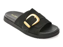 Papuci ALDO negri, ALENANA 001, din nabuc imagine