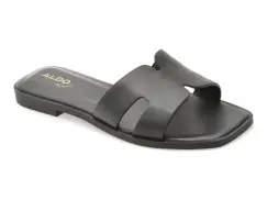 Papuci ALDO negri, ITSANDAL 001, din piele naturala imagine