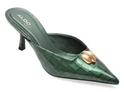 Papuci ALDO verzi, 14241490, din piele croco imagine