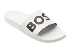 Papuci BOSS albi, 6835, din pvc imagine