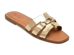Papuci CALL IT SPRING aurii, 13948454, din piele ecologica imagine