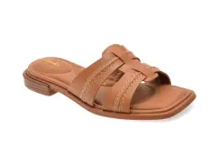 Papuci CLARKS maro, ARIAMUL, din piele naturala imagine