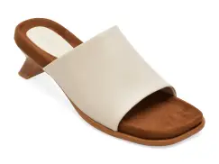 Papuci eleganti GRYXX albi, L2651, din piele naturala imagine