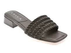 Papuci EPICA maro, 2750, din piele ecologica imagine