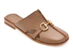 Papuci EPICA maro, 5760796, din piele naturala imagine