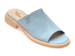 Papuci FLAVIA PASSINI albastri, 1979, din piele naturala imagine