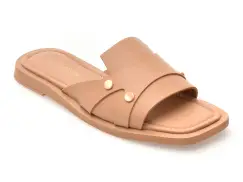 Papuci FLAVIA PASSINI bej, 203M752, din piele naturala imagine