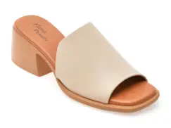 Papuci FLAVIA PASSINI bej, 22069, din piele naturala imagine