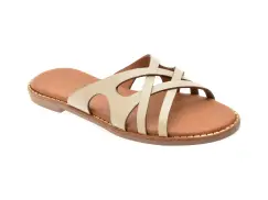 Papuci FLAVIA PASSINI bej, 2921016, din piele naturala imagine