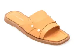 Papuci FLAVIA PASSINI galbeni, 203M752, din piele naturala imagine