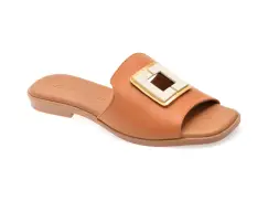 Papuci FLAVIA PASSINI maro, 13234, din piele naturala imagine