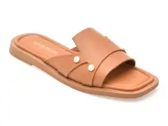 Papuci FLAVIA PASSINI maro, 203M752, din piele naturala imagine