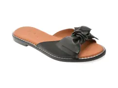 Papuci FLAVIA PASSINI negri, 2921018, din piele naturala imagine