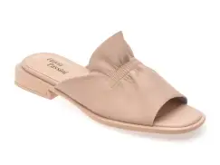 Papuci FLAVIA PASSINI nude, 5394, din piele naturala imagine