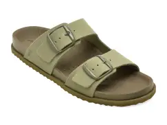 Papuci GEOX verde, D558RA, din piele intoarsa imagine
