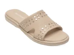 Papuci GOLD DEER gri, 1365705, din piele naturala imagine