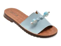 Papuci GRYXX albastri, 70448, din piele naturala imagine
