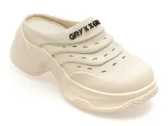 Papuci GRYXX albi, 6119, din piele naturala imagine