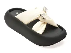 Papuci GRYXX albi, 8826, din piele ecologica imagine