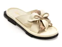 Papuci GRYXX albi, 91223, din piele naturala imagine