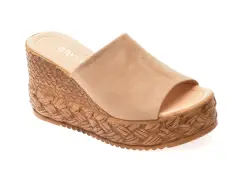 Papuci GRYXX bej, 2062702, din piele intoarsa imagine