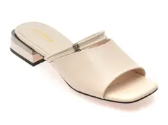 Papuci GRYXX bej, 32340, din piele naturala imagine