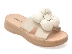 Papuci GRYXX bej, 4696501, din piele naturala imagine