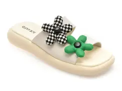 Papuci GRYXX bej, 52252, din piele naturala lacuita imagine