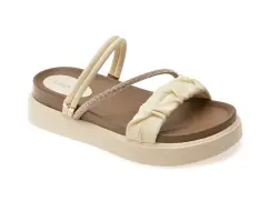 Papuci GRYXX bej, 688, din piele ecologica imagine