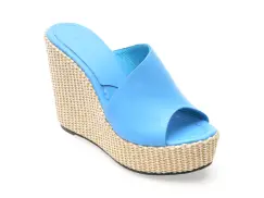 Papuci GRYXX bleumarin, 20910, din piele naturala imagine