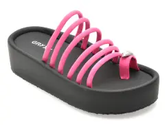 Papuci GRYXX fucsia, 5305, din material textil imagine