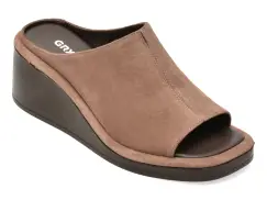 Papuci GRYXX gri, 1461255, din piele intoarsa imagine