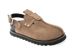 Papuci GRYXX gri, 3432585, din piele intoarsa imagine