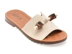 Papuci GRYXX gri, 82910, din piele naturala imagine
