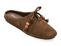 Papuci GRYXX maro, 683806, din piele intoarsa imagine