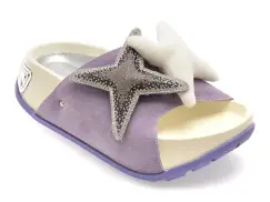 Papuci GRYXX mov, 2727, din piele intoarsa imagine