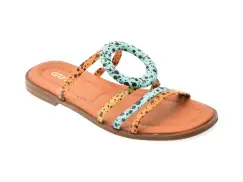 Papuci GRYXX multicolor, 5691025, din piele naturala imagine