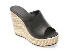 Papuci GRYXX negri, 20910, din piele naturala imagine