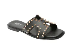 Papuci GRYXX negri, 231360, din piele naturala imagine