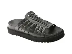 Papuci GRYXX negri, 452209, din piele naturala imagine