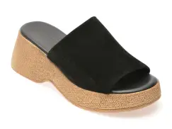 Papuci GRYXX negri, 459862, din piele intoarsa imagine