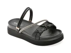 Papuci GRYXX negri, 688, din piele ecologica imagine