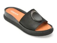 Papuci GRYXX negri, CS6123, din piele naturala imagine